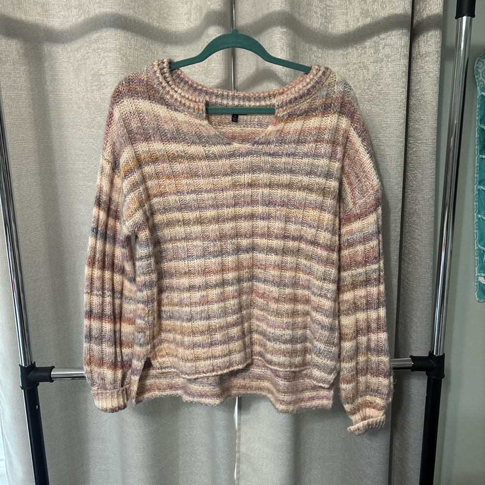 Striped Women's Sweater in Soft Tones